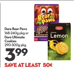 Longo's Dare Bear Paws 168-240g pkg or Dare Ultimate Cookies 290-300g pkg offer