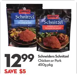 Longo's Schneiders Schnitzel Chicken or Pork offer