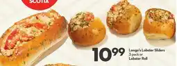 Longo's Lobster Sliders offer