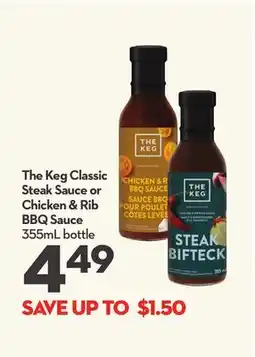 Longo's Classic Steak Sauce or Chicken & Rib BBQ Sauce offer