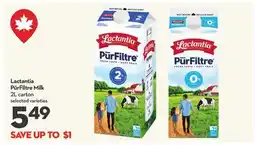 Longo's Lactantia PūrFiltre Milk offer