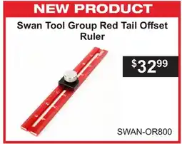 Atlas Tools & Machinery Swan Tool Group Red Tail Offset Ruler offer