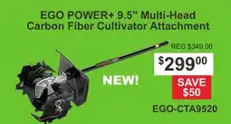 Atlas Tools & Machinery EGO POWER + 9.5 Multi-Head Carbon Fiber Cultivator Attachment offer