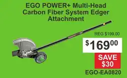 Atlas Tools & Machinery EGO POWER + Multi-Head Carbon Fiber System Edger Attachment offer