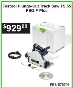 Atlas Tools & Machinery Festool Plunge-Cut Track Saw TS 55 FEQ-F-Plus offer