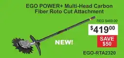 Atlas Tools & Machinery EGO POWER + Multi-Head Carbon Fiber Roto Cut Attachment offer