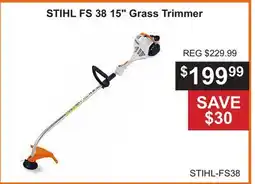 Atlas Tools & Machinery STIHL FS 38 15 Grass Trimmer offer