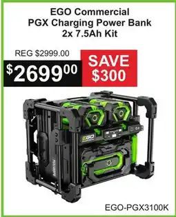 Atlas Tools & Machinery EGO Commercial PGX Charging Power Bank 2x 7.5Ah Kit offer