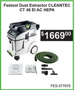 Atlas Tools & Machinery Festool Dust Extractor CLEANTEC CT 48 EI AC HEPA offer