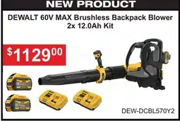 Atlas Tools & Machinery DEWALT 60V MAX Brushless Backpack Blower 2x 12.0Ah Kit offer