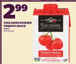 Loblaws TUSCANINI KOSHER TOMATO SAUCE, 500 offer