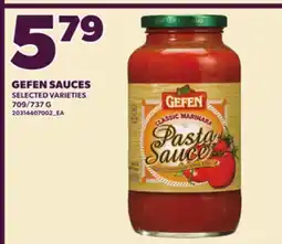 Loblaws GEFEN SAUCES, 709/737 G offer