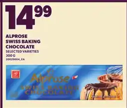 Loblaws ALPROSE SWISS BAKING CHOCOLATE offer