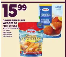 Loblaws DAGIM FISH FILLET WEDGES OR FISH STICKS offer