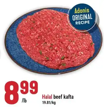 Marché Adonis Halal beef kafta offer