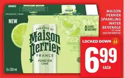 Food Basics MAISON PERRIER SPARKLING WATER BEVERAGE offer