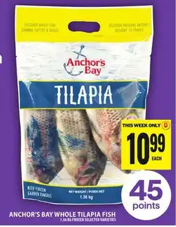 Food Basics ANCHOR'S BAY WHOLE TILAPIA FISH offer