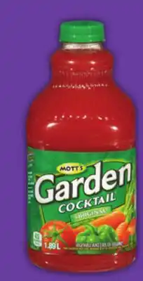 Food Basics MOTT'S GARDEN COCKTAIL offer