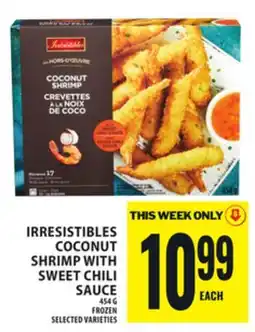Food Basics IRRESISTIBLES COCONUT SHRIMP WITH SWEET CHILI SAUCE offer