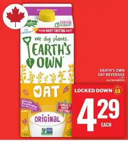 Food Basics EARTH'S OWN OAT BEVERAGE offer