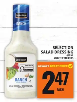 Food Basics SELECTION SALAD DRESSING offer