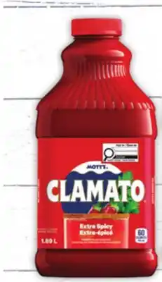 Food Basics MOTT'S CLAMATO COCKTAIL offer