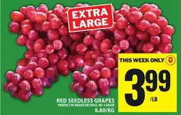 Food Basics RED SEEDLESS GRAPES offer