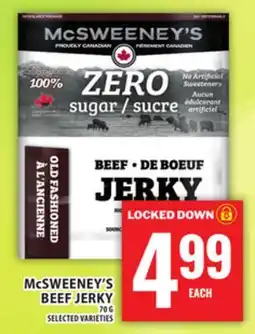 Food Basics McSWEENEY'S BEEF JERKY offer