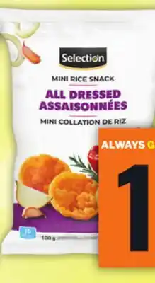 Food Basics SELECTION RICE SNACKS offer