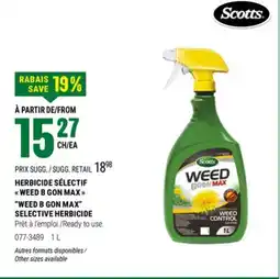 BMR HERBICIDE SÉLECTIF  WEED B GON MAX  offer