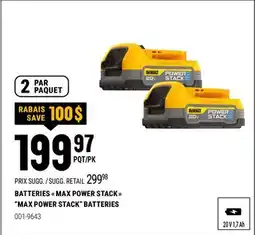 BMR DEWALT BATTERIES  MAX POWER STACK  offer