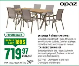 BMR ENSEMBLE À DÎNER  CASSIOPE  offer
