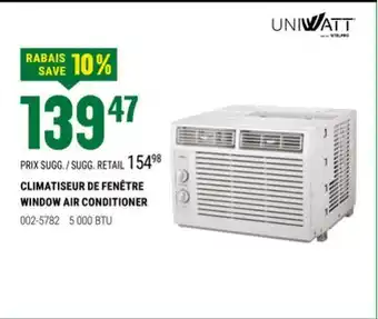 BMR CLIMATISEUR DE FENÊTRE offer