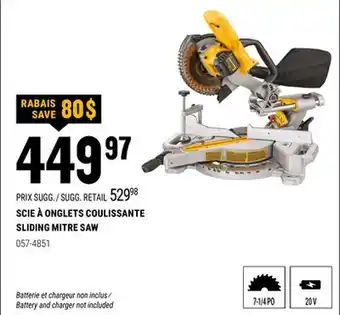 BMR SCIE À ONGLETS COULISSANTE offer