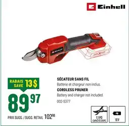 BMR SÉCATEUR SANS FIL offer
