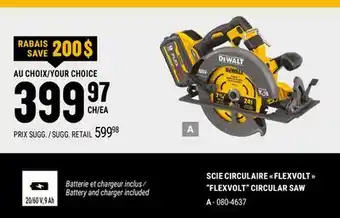 BMR SCIE CIRCULAIRE  FLEXVOLT  offer