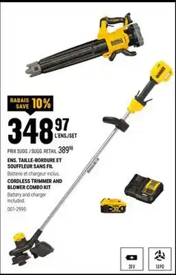 BMR ENS. TAILLE-BORDURE ET SOUFFLEUR SANS FIL offer