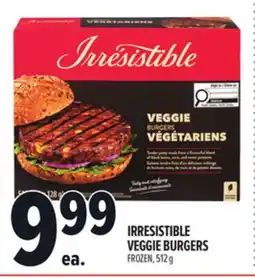 Metro IRRESISTIBLE VEGGIE BURGERS offer