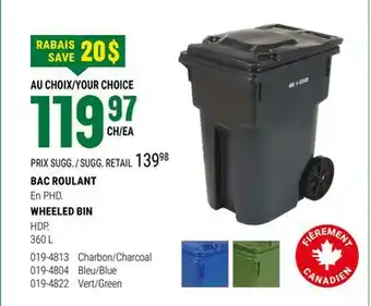 BMR BAC ROULANT offer