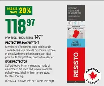BMR PROTECTEUR D'AVANT-TOIT offer