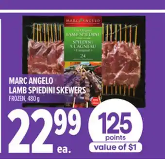 Metro MARC ANGELO LAMB SPIEDINI SKEWERS offer
