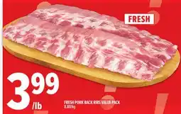Metro FRESH PORK BACK RIBS VALUE PACK offer