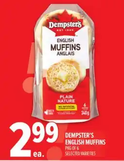 Metro DEMPSTER'S ENGLISH MUFFINS offer