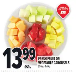 Metro FRESH FRUIT OR VEGETABLE CAROUSELS offer