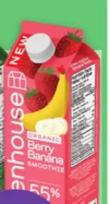 Metro GREENHOUSE ORGANIC SMOOTHIES offer