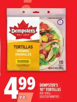Metro DEMPSTER'S 10 TORTILLAS offer