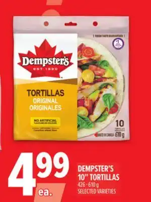 Metro DEMPSTER'S 10 TORTILLAS offer