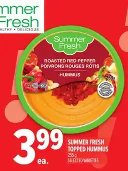 Metro SUMMER FRESH TOPPED HUMMUS offer