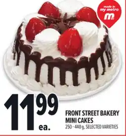 Metro FRONT STREET BAKERY MINI CAKES offer