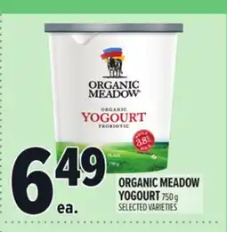 Metro ORGANIC MEADOW YOGOURT offer